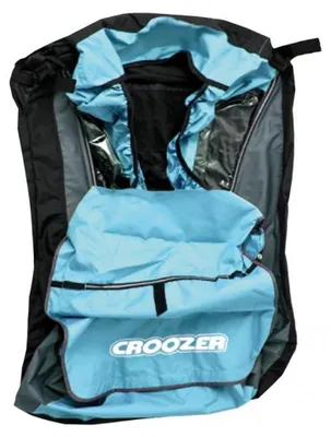 Image de Remorque pour enfant, modèle Kid, couleur bleue, compatible avec les remorques Croozer à partir de 2013.