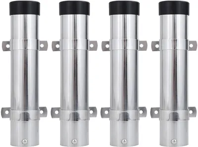 Image de Supports muraux en acier inoxydable pour cannes à pêche, adaptés aux bateaux et aux kayaks