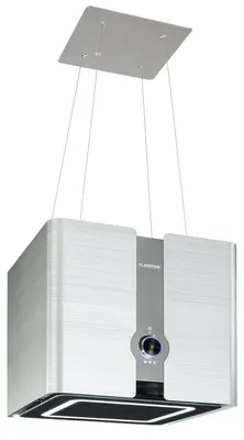 Zdjęcie produktu dla Klarstein Futurelight Smart, okap, 45 cm, do zabudowy nad wyspą, wydajność 413 m³/h, oświetlenie LED, stal nierdzewna, kolor czarny
