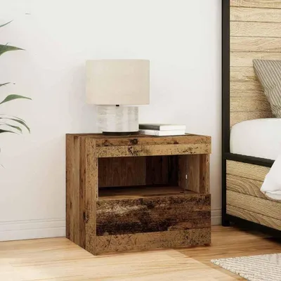 Produktbild von vidaXL Nachttisch Altholz 50 x 40 x 45 cm Holzwerkstoff