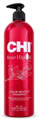 Imagen del producto de Champú protector del color CHI Rose Hip de Farouk Systems, 739 ml