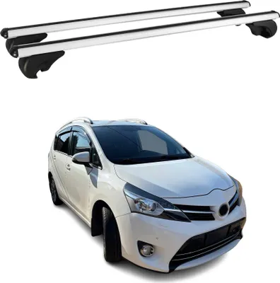 Image de Barres de toit Transversales pour Toyota Verso 2009-2020 Aluminium Argent