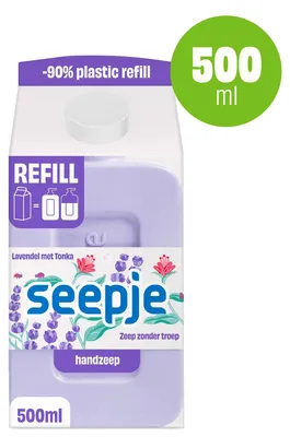 Produktbild von Seepje Handseife Lavendel, Nachfüllpack (500 ml)