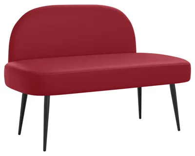 Image de Banc rembourré avec dossier Bordeaux 110 x 60 x 76 cm