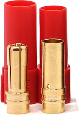 Produktbild von XT150 Hochstrom Steckverbinder Set 6mm - Farbauswahl : Rot Farbe: Rot