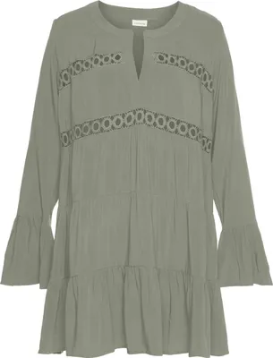 Produktbild von LASCANA Longbluse helles khaki Größe 44/46
