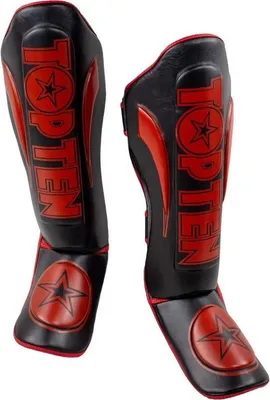 Produktbild von Schienbeinschutz Star Light schwarz/rot L