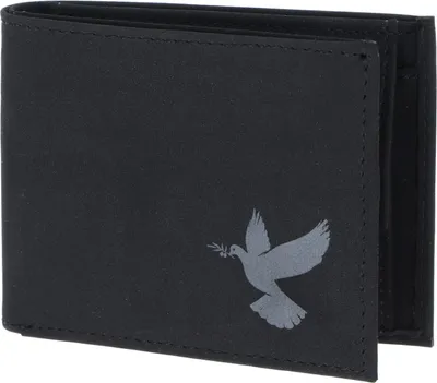 Produktbild von oxmox Geldbörse New Cryptan RFID Protect Pocketbörse Freedom Pigeon Print Grey Black schwarz
