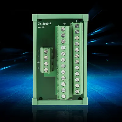 Image de Breakout Board, DIN Rail Module,Terminal Blocks Module, Breakout Board Module, 12 Position Power Distribution Module