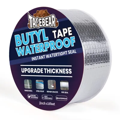 Zdjęcie produktu dla Butyltape, wzmocniona taśma uszczelniająca, 50 mm x 5 m, taśma uszczelniająca aluminiowa