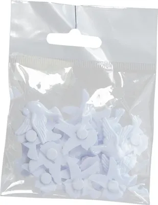 Produktbild von Turteltauben Dekostreu | 24 Stück | 2 cm | Streuteile Liebe Hochzeit | 08024
