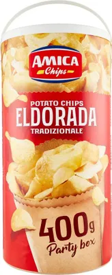 Produktbild von 3x Amica Chips Eldorada Classica Chips Kartoffelchips gesalzen 400g Kartoffel