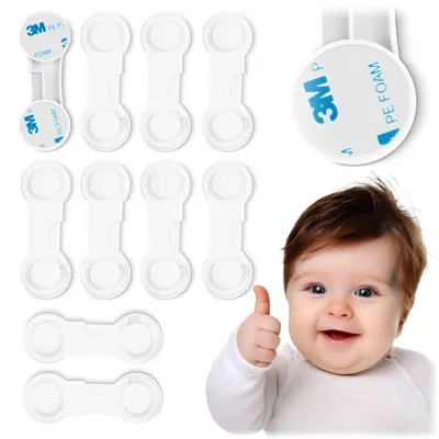 Zdjęcie produktu dla Ricokids zabezpieczenie przed otwarciem szafki 798300 10 szt. biały
