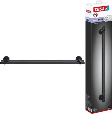 Image de tesa 40621-00000-00 tesa Porte-serviettes MOON noir