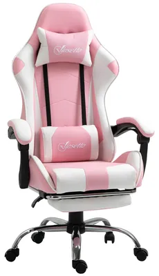 Obrázek produktu pro Herní židle, ergonomický design, nastavitelné funkce, růžová