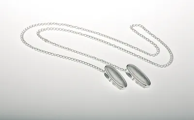 Produktbild von Serviettenkette versilbert L 66,0cm, Clip: 3,0 x 1,0cm