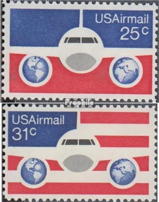 Produktbild von Briefmarken USA 1976 Mi 1200-1201 (kompl.Ausg.) postfrisch Flugzeug mit Erdhalbkugel