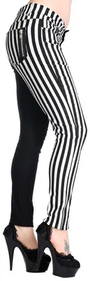 Produktbild von Banned Weisse Streifen Stretch Hose L