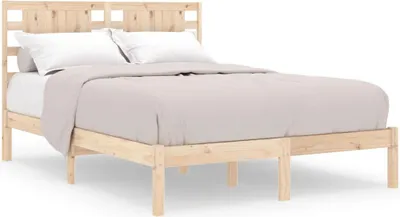 Produktbild von vidaXL Massivholzbett 135x190 cm