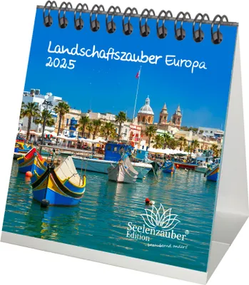 Produktbild von Landschaftszauber Europa Kalender für 2025 Format 10cm x 10cm Landschaften und europäische Länder - Seelenzauber