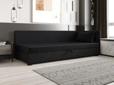 Obrázok produktu pre Jednolôžková posteľ 120x195 ZAJDA PLUS 2 s úložným priestorom - grafitová