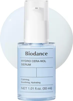 Produktbild von Biodance Hydro Cera-Nol Serum 30ml – 5% Panthenol, Ceramide & Hyaluronsäure – feuchtigkeitsspendendes Serum für empfindliche Haut