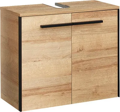 Produktbild von Waschtischunterschrank Pelipal Quickset 395 BxHxT 60 x 53 cm x 33 cm Frontfarbe eiche riviera