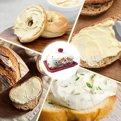 Produktbild von Keramische Butterklopfer mit Bienenhandgriff, Einzelstück