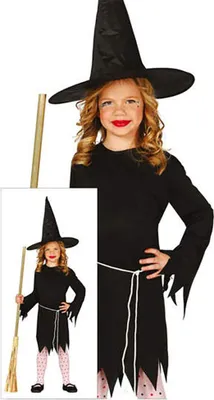 Immagine prodotto di Costume da streghetta per bambini 110 - 146, taglia:128/134