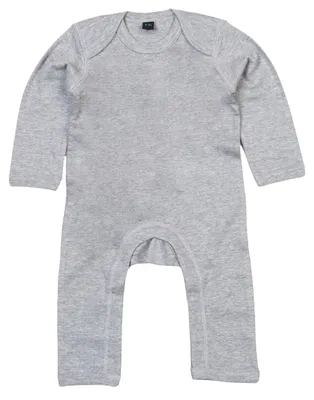Imagen del producto de Babybugz - Body para bebé, manga larga, modelo LT539 (68) (Gris jaspeado)