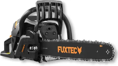 Produktbild von FUXTEC Benzin Kettensäge | Black Edition | Schwertlänge 46cm | Schnittlänge 40cm / 45cm | 5,2kg | 54ccm | 2-Takt | 550ml | 2,3kw | FX-KS255