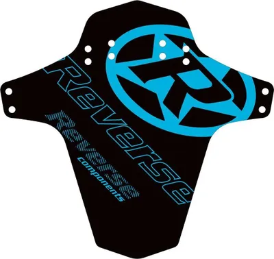 Produktbild von Reverse MudGuard Logo Kotflügel schwarz und hellblau 7547