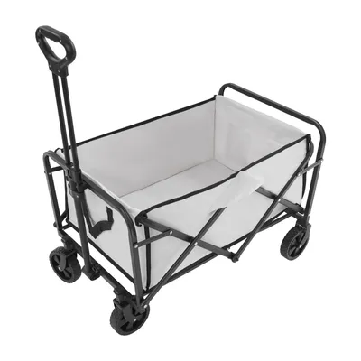 Zdjęcie produktu dla wózek ręczny 90 kg Regulowany składany wózek ręczny Khaki na piknik kempingowy na świeżym powietrzu