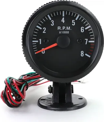 Produktbild von Drehzahlmesser mit Halterung Zusatz Instrument 52mm Youngtimer Klassik Schwarz