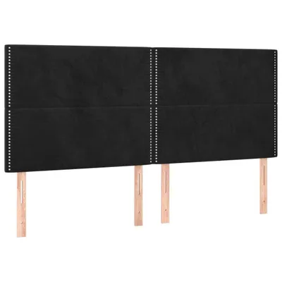 Zdjęcie produktu dla VidaXL 3116254, Czarny, Poliester, Drewno, 1800 mm, 118 cm, 128 cm, 50 mm