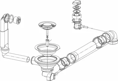 Produktbild von Franke Ablaufgarnitur Siebkorb/Excenterventil 3 1/2", mit Überlauf