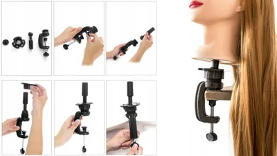 Obrázok produktu pre Parochňa Wobell, tmavohnedá, syntetická, 65 cm, s podstavcom