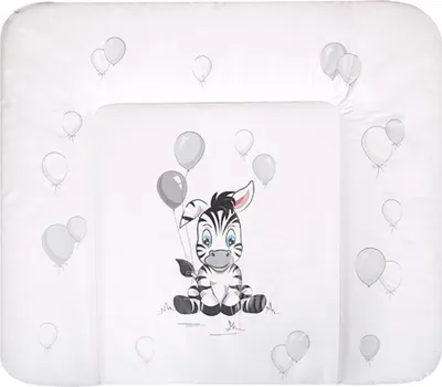 Produktbild von Wickelauflage New Baby Zebra weiß 85x70
