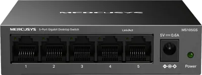 Produktbild von Mercusys MS105GS - Desktop-Switch  5 Gigabit-Ports  schwarz