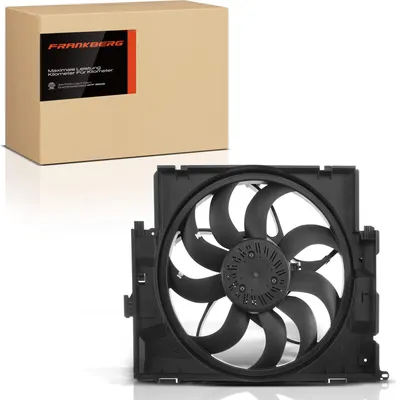 Immagine prodotto di Frankberg 1x ventola di raffreddamento motore singola con telaio ventola radiatore BMW Serie 1 Serie 2 Serie 3 Serie 4 Serie F20 21 22 23 30 F31 32 33 34