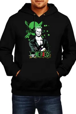 Produktbild von Herren Kapuzenpullover Japan Animation Manga Anime Comics One Manga Piece Anime Roronoa Zoro 03 Zoro, Man L / Schwarz