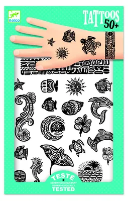 Image de Tatouage « Modèle polynésien », Djeco