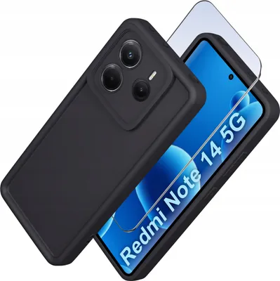 Obrázok produktu pre Puzdro pre Xiaomi Redmi Note 14 5G silikónové MATT + 9H sklo