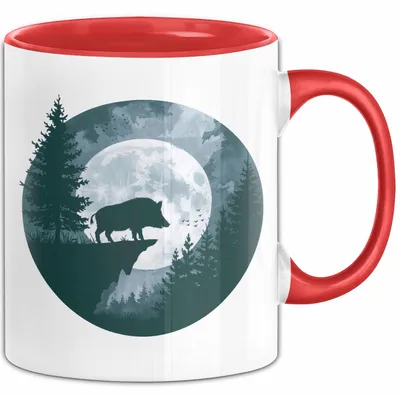 Produktbild von Schweinezüchter Schweine Tier Tasse Becher Geschenk Lustige Geschenkidee Spruch (Rot)