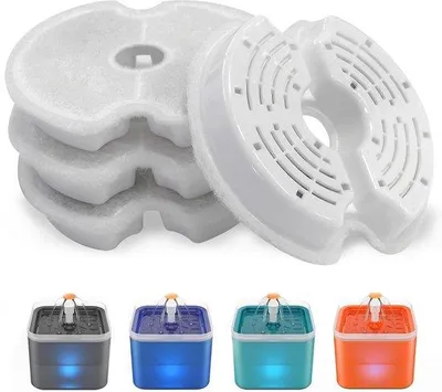 Produktbild von Ersatzfilter für Trinkbrunnen, Aktivkohle, 4er Pack, für Katzen und Hunde