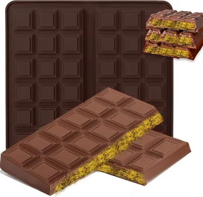 Produktbild von Silikon Schokoladenform für Schokoladentafel Silikonform Schokoladenstückchen Form Schokoriegel Schokoladenriegel Schokolade