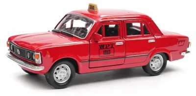 Obrázek produktu pro Welly Fiat 125p Taxi Model Auta 1:32 Červený