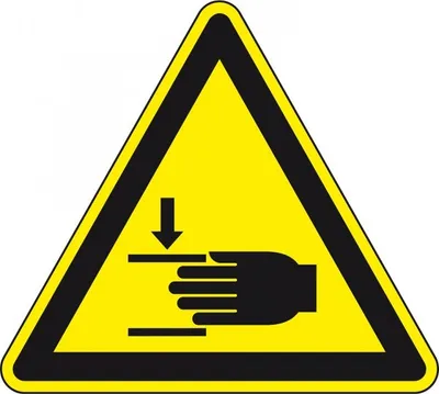 Produktbild von Dreifke® Aufkleber I Warnschild Warnung von Handverletzungen, RoHS konform, F...