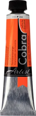Image de Cobra Artist Peinture à l'huile miscible à l'eau Tube 40 ml orange permanent 266