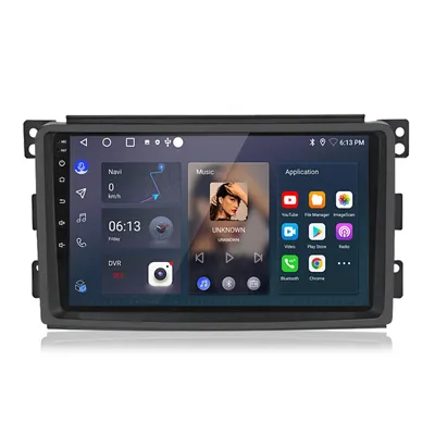 Zdjęcie produktu dla 64GB Radio samochodowe Android do Smart Fortwo 451 Vorfacelift 2007-2010 Wireless CarPlay Android Auto WiFi GPS Navi RDS DSP DAB+ Bluetooth 9''